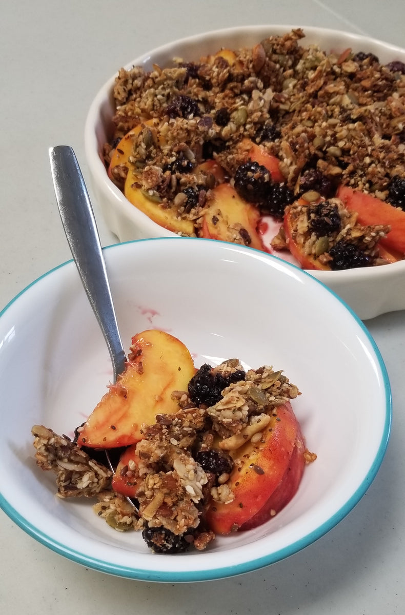 Late Summer Fruit No Bake No Grain Crumble - Revisited– Singing Bowl Granola