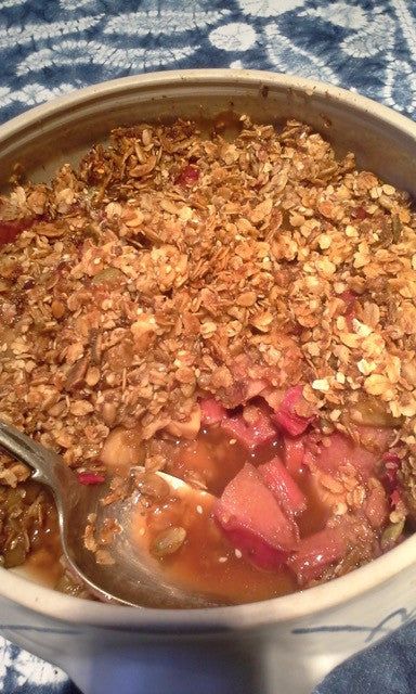 Rhubarb and Apple Crumble